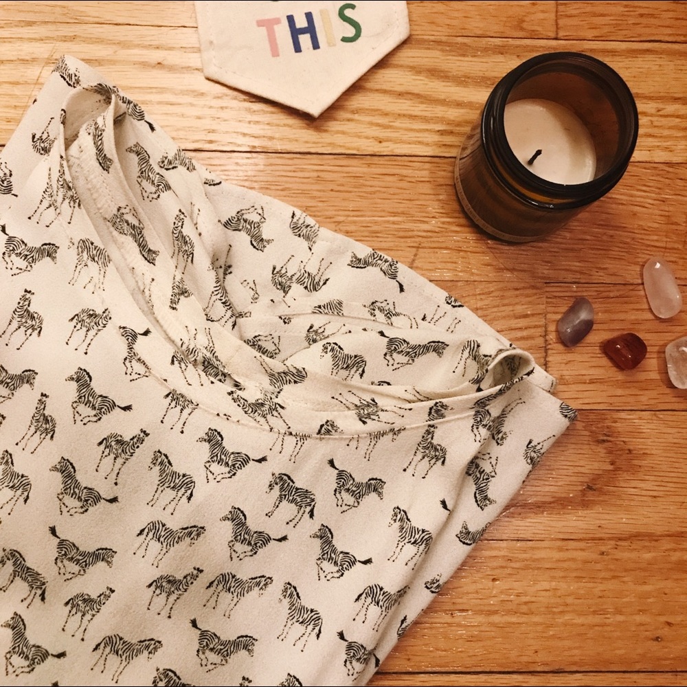 h&m zebra t-shirt